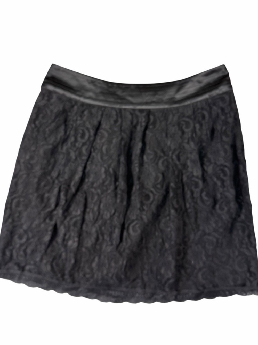 Worthington Woman 16W Black Lace Skater Skirt